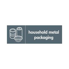 Household Metal Packaging & Icon (v2) - Landscape Sign MR017 MR LN3