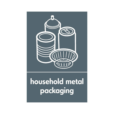 Household Metal Packaging & Icon (v2) - Portrait Sign MR048 MR PT1