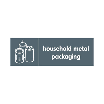 Household Metal Packaging & Icon (v3) - Landscape Sign MR018 MR LN3