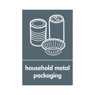 Household Metal Packaging & Icon (v3) - Portrait Sign MR049 MR PT1