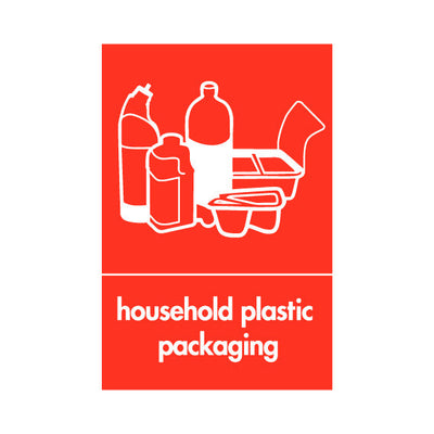 Household Plastic Packaging & Icon - Portrait Sign PLA020 PLA PT1