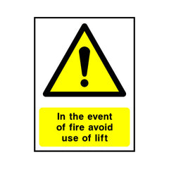In The Event Of Fire Avoid Use Of Lift - Portrait Sign LS013 LS PT1