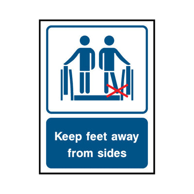 Keep Feet Away From Sides - Portrait Sign LS019 LS PT1