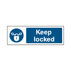 Keep Locked - Landscape Sign FP039 FP LN3