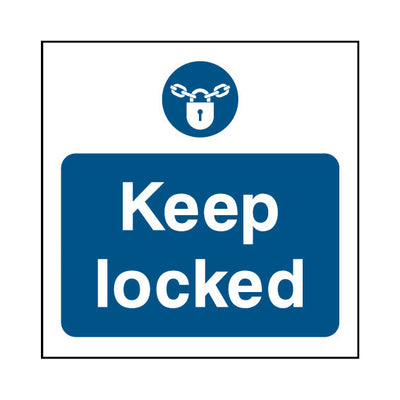 Keep Locked - Square Sign FP025 FP SQ1