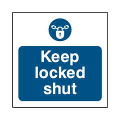 Keep Locked Shut - Square Sign v2 FP026 FP SQ1