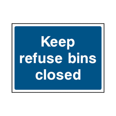 Keep Refuse Bins Closed - Landscape Sign FPH041 FPH LN1