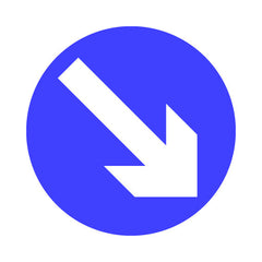 Keep Right (traffic) - Square Sign RRTS002 RRT SQ1
