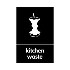 Kitchen Waste & Icon - Portrait Sign HOR020 HOR PT1