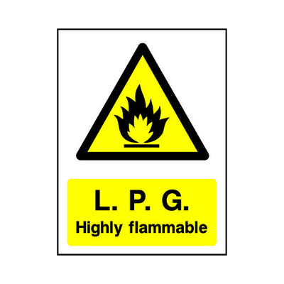 L.P.G. - Highly Flammable v2 - Portrait Sign - PT1 CD085 CD