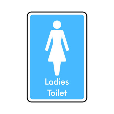 Ladies Toilet - Portrait Sign IS003 IS PT1