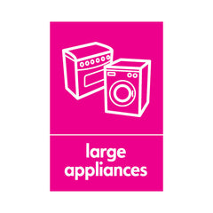Large Appliances Alternative Disposal - Portrait Sign ER017 ER PT1