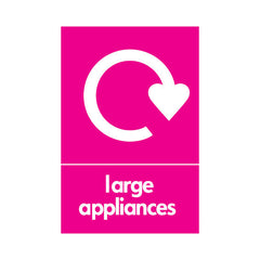 Large Appliances Recycling - Portrait Sign ER004 ER PT1