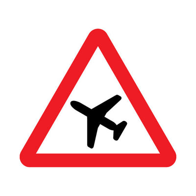 Low-flying Aircraft Or Sudden Aircraft Noise - Landscape Sign UKT034 UKT LN1