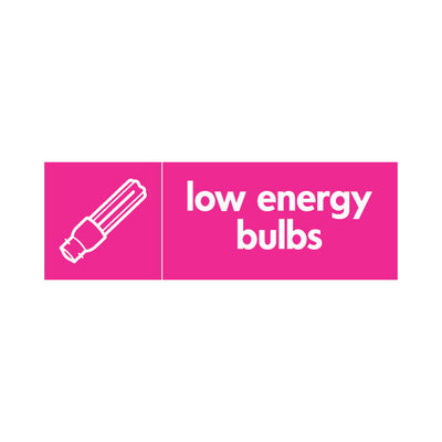 Low Energy Bulbs & Icon - Landscape Sign ER083 ER LN3