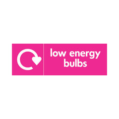 Low Energy Bulbs Recycling - Landscape Sign ER071 ER LN3