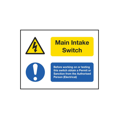 Main Intake - Switch Sign