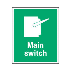 Main Switch - Portrait Sign  FAD011 FAD PT1