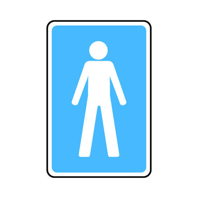 Male Toilet - Icon Only - Portrait Sign IS006 IS PT1
