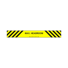 Max. Head Room - Landscape Sign P018 PA LN3