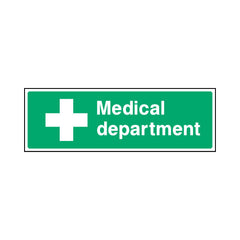 Medical Department - Landscape Sign  FAD028 FAD LN3