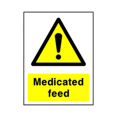 Medicated Feed - Portrait Sign - PT1 CA051 CA