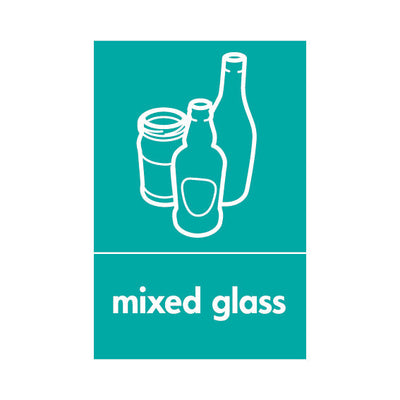 Mixed Glass (Icon Top) - Portrait Sign GR038 GR PT1