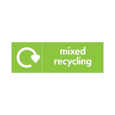 Mixed Recycling - Landscape Sign MIR001 MIR LN3