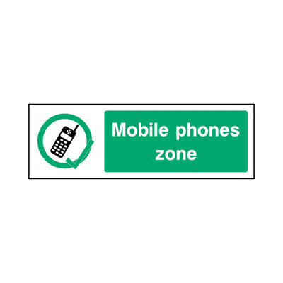 Mobile Phones Zone - Landscape Sign GP133 GP LN3