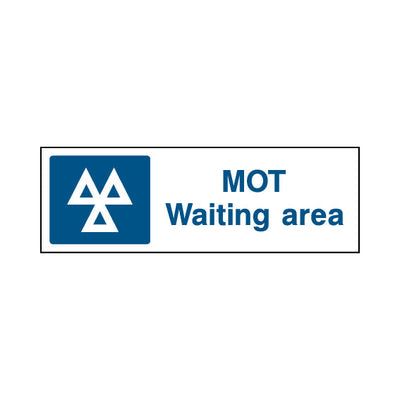 Mot Waiting Area - Landscape Sign GS014 GS LN3