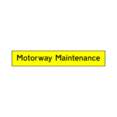 Motorway Maintenance - Landscape Sign - LN3 CN057 CN