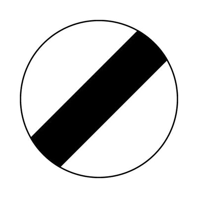 National Speed Limit Applies (traffic) - Square Sign RRTS018 RRT SQ1