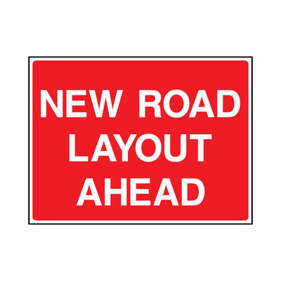 New Road Layout Ahead - Landscape Sign ST022 ST LN1