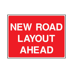 New Road Layout Ahead - Landscape Sign ST022 ST LN1