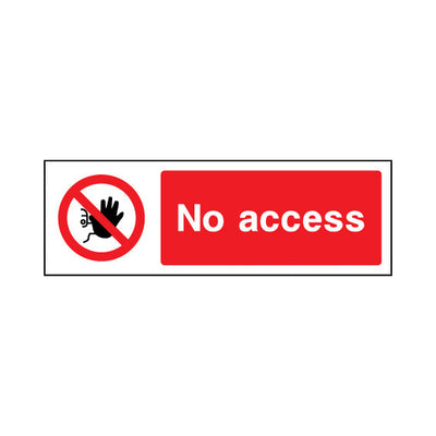 No Access - Landscape Sign - LN3 AR017 AR