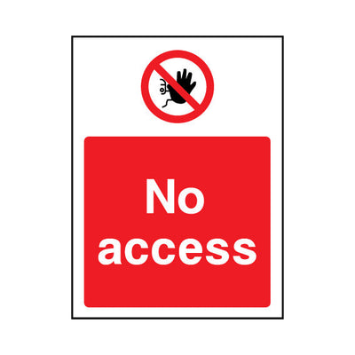 No Access v2 - Portrait Sign - PT1 AR042 AR
