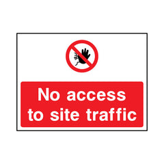 No Access To Site Traffic - Landscape Sign - LN1 CN084 CN