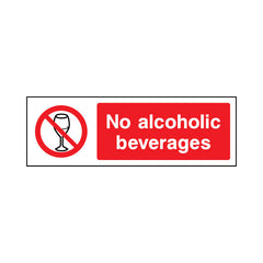No Alcoholic Beverages - Landscape Sign v2 GP058 GP LN3