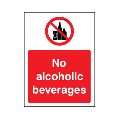 No Alcoholic Beverages - Portrait Sign GP122 GP PT1