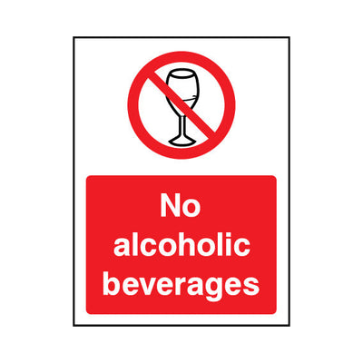 No Alcoholic Beverages V2 - Portrait Sign GP123 GP PT1