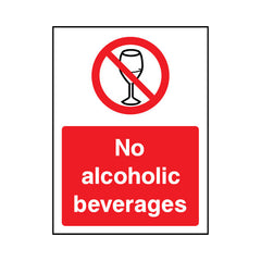 No Alcoholic Beverages V2 - Portrait Sign GP123 GP PT1