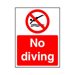 No Diving - Portrait Sign WS004 WS PT1