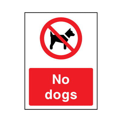 No Dogs - Portrait Sign - PT1 CA071 CA