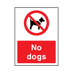 No Dogs - Portrait Sign - PT1 CA071 CA