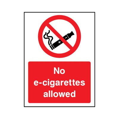 No E-cigarettes Allowed - Portrait Sign SP066 SP PT1