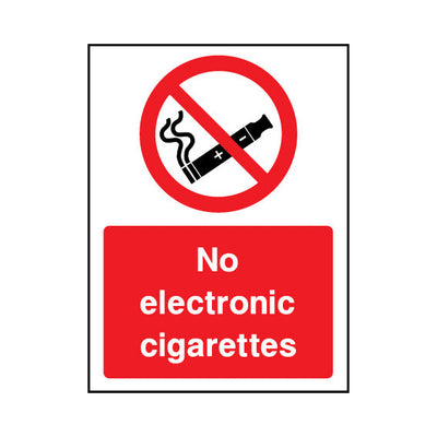 No Electronic Cigarettes - Portrait Sign SP067 SP PT1