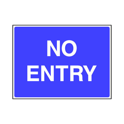 No Entry - Landscape Sign v3 ST003 ST LN1