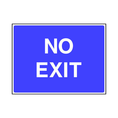 No Exit - Landscape Sign v3 ST004 ST LN1