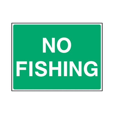 No Fishing - Landscape Sign - LN1 CA080 CA