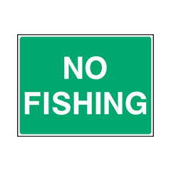 No Fishing - Landscape Sign - LN1 CA080 CA